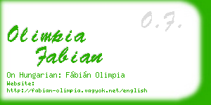 olimpia fabian business card