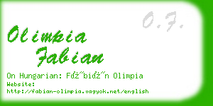 olimpia fabian business card